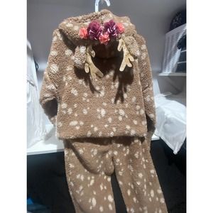 Girls Reindeer Pajamas